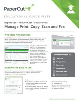 Papercut, Mf, Education Flyer, South Mississippi Business Machines