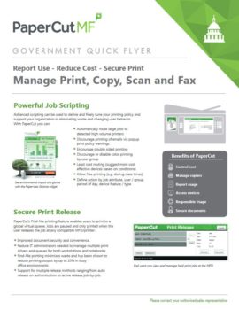 Papercut, Mf, Government Flyer, South Mississippi Business Machines