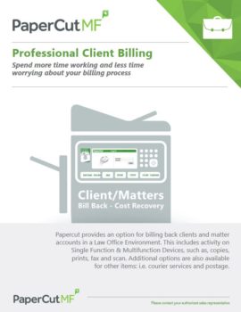 Papercut, Mf, Professional Client Billing, South Mississippi Business Machines