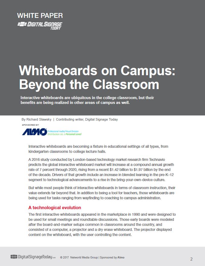 Sharp Whiteboards On Campus, South Mississippi Business Machines